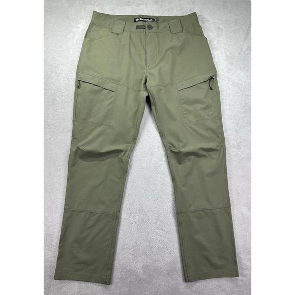 Skwala Sol Wet Wading Pants Mens 34 Green Outdoor Fishing Hiking Microporous - Picture 1 of 14